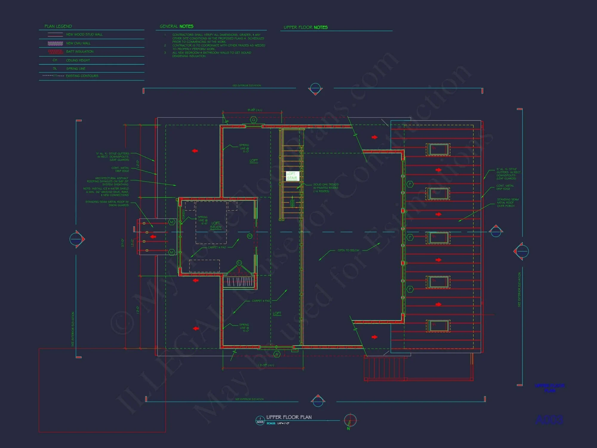 Craftsman-Style house Plan with CAD Designs and Blueprints