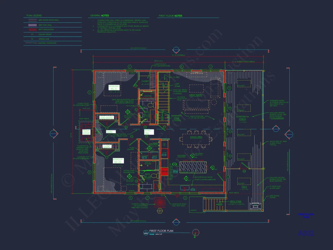 Craftsman-Style house Plan with CAD Designs and Blueprints
