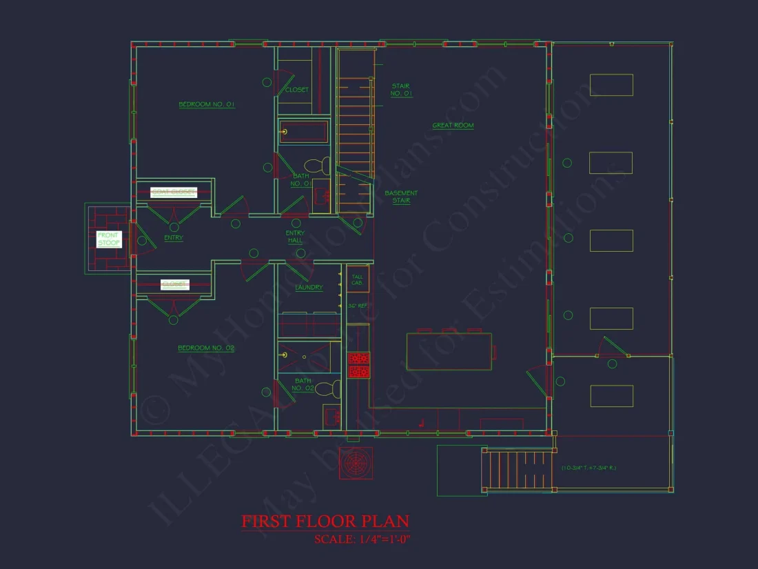 Craftsman-Style house Plan with CAD Designs and Blueprints