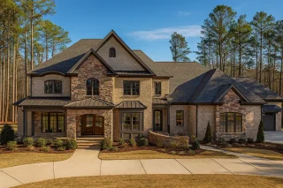 Transitional European House Plan – 5-Bed, 5-Bath, 4,936 SF