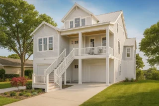 House Plans with Outdoor Fireplace 8 Coastal house Design with 3 Floors – Floor Plan and CAD