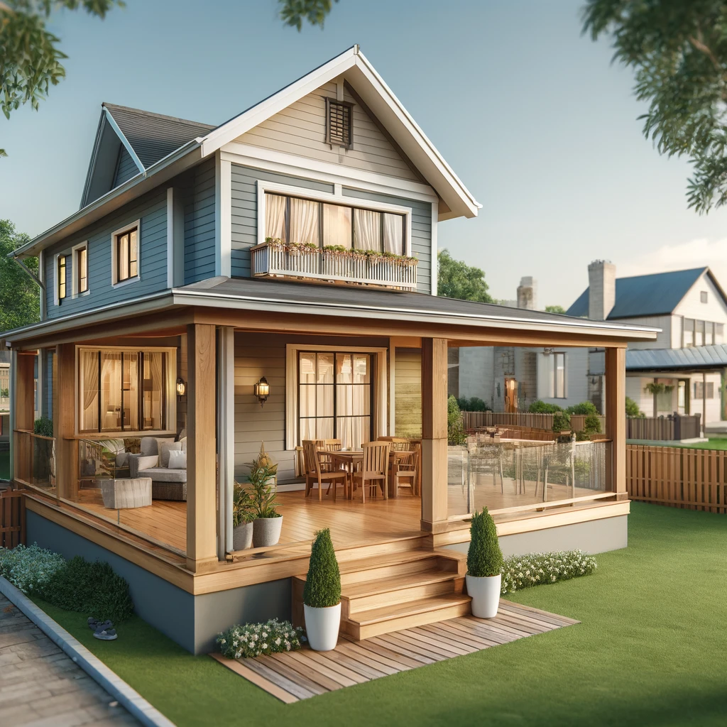 House Plans with Covered Deck