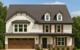 Plan  8-1889 - Whisper House |  Modern Farmhouse - 4-Bed, 2.5-Bath, 1,889 SF