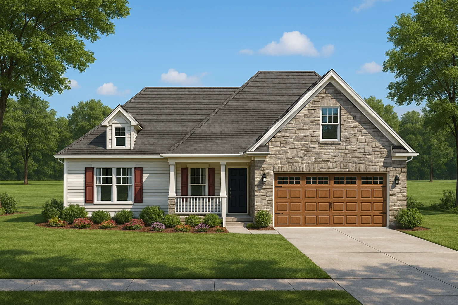 Elegant 1.5-Story House Plan with Traditional Craftsman Design