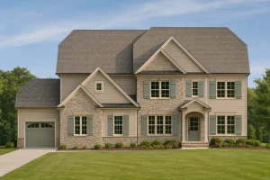 Modern Home Floor Plan with Spacious Blueprint Designs