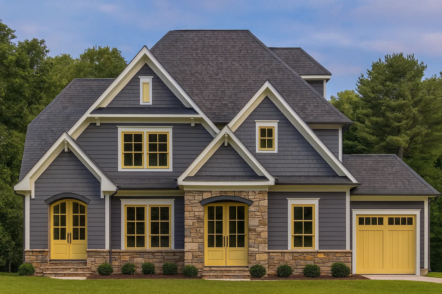 Charming 3-Story Home Plan with 4 Bedrooms and Workshop