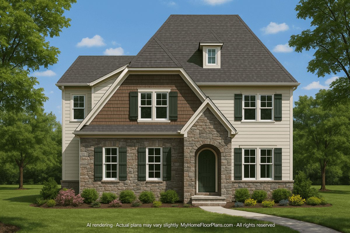 Customizable Home Floor Plan with CAD Blueprints and Designs