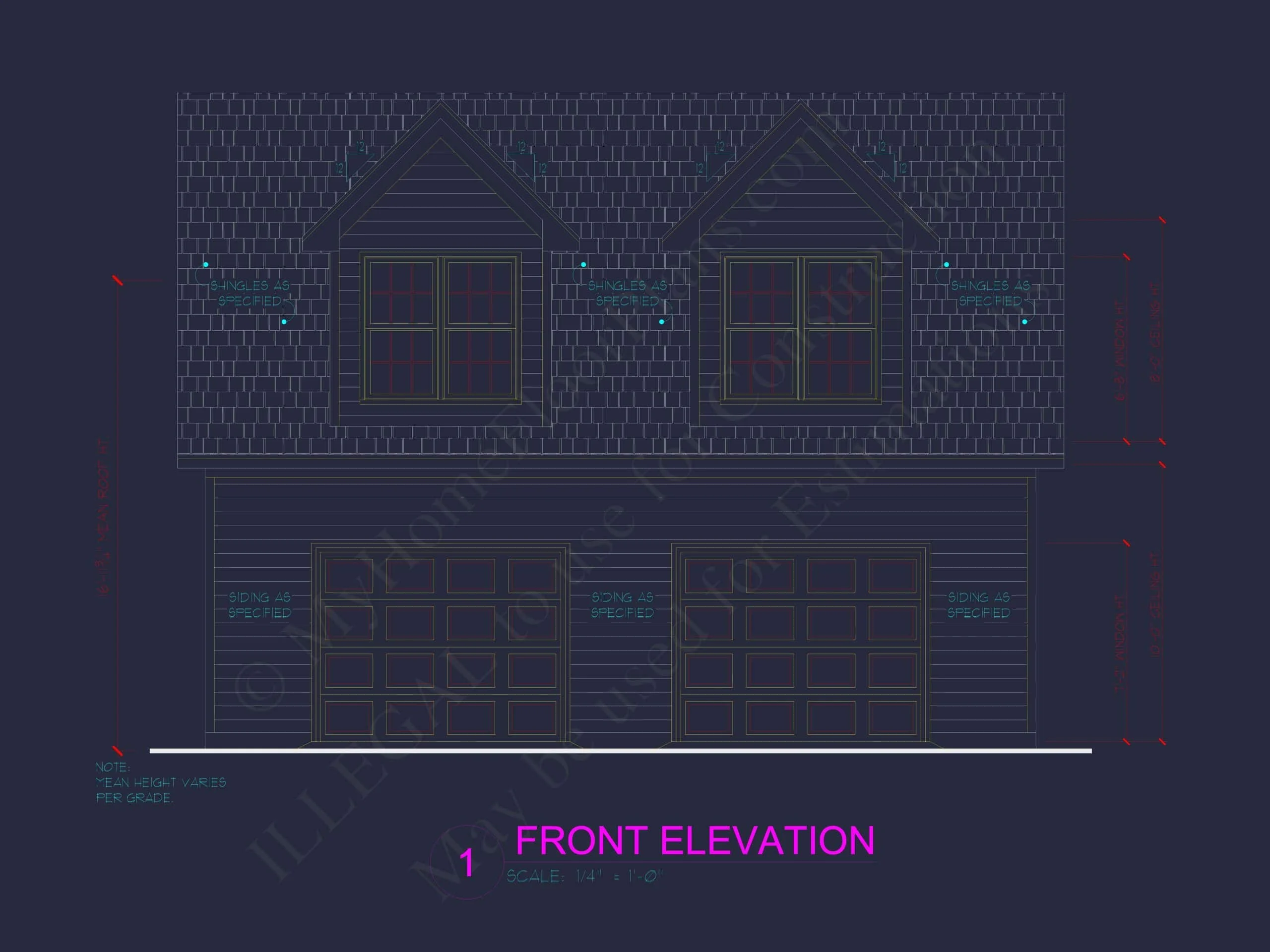 Garage-Living-Space-House-Plan-with-Attic-and-CAD-Blueprints