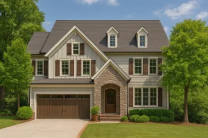 Modern Craftsman-Style Home Plan with 2.5 Stories and CAD Blueprints