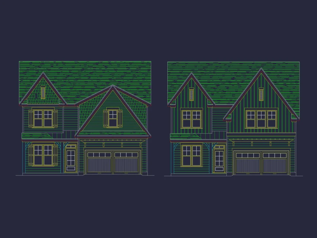 Craftsman Home Plan with Detailed CAD Designs & Spacious Floor Plans