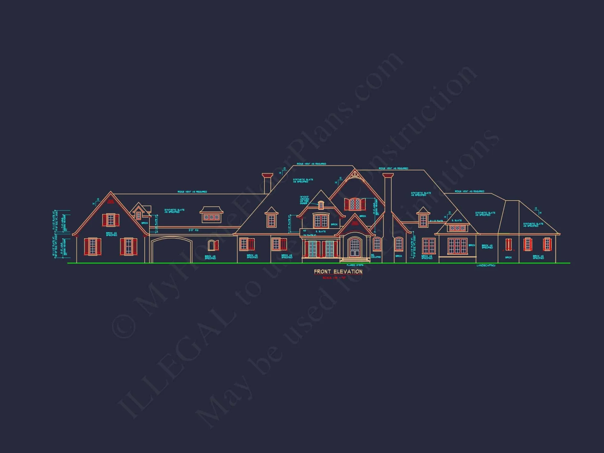 Luxury-Home-Plan-with-CAD-DesignsBlueprints-2-Floors