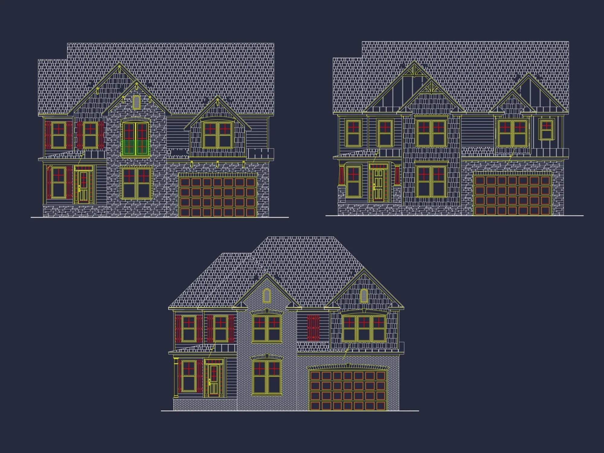 Craftsman-Home-Plan-Floor-PlanCAD-Architectural-Designs