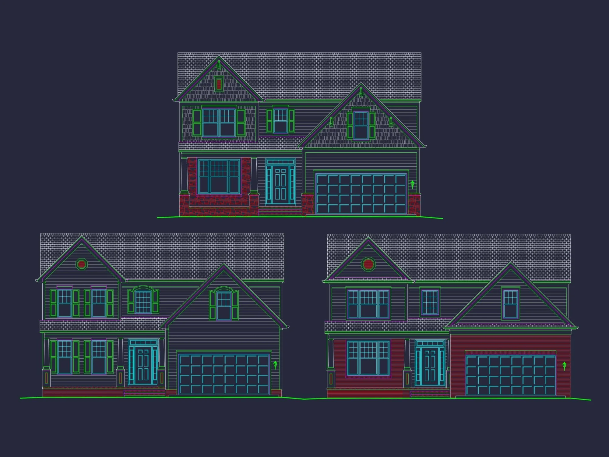 Modern Craftsman Home Plan: Spacious Designs with 54'-0" Depth