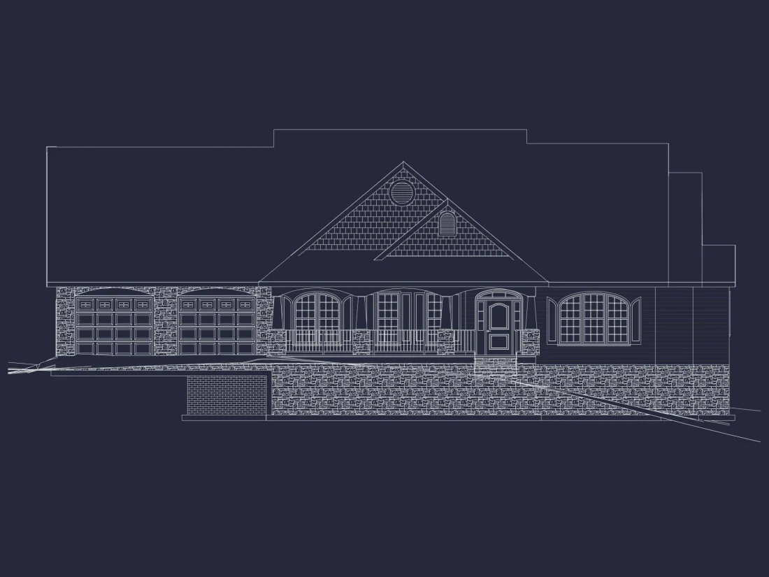 Architectural 1-Story Craftsman House Plan with Open Layout & Vaulted Ceilings