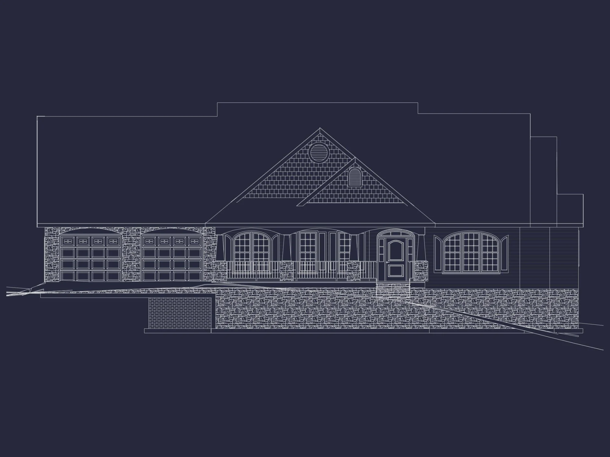 Architectural 1-Story Craftsman House Plan with Open Layout & Vaulted Ceilings