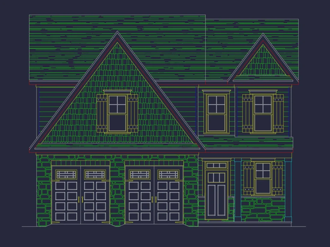 Elegant-Home-Plan-with-Floor-PlanBlueprintCAD-Designs