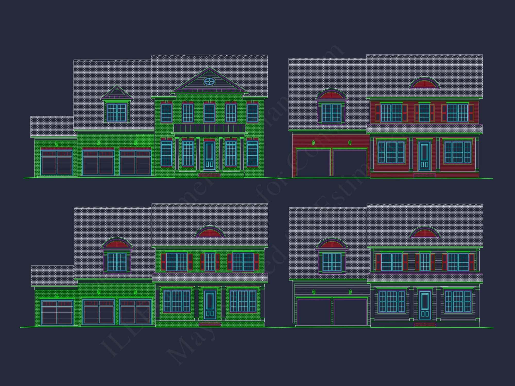 Beautiful Two-Story House Plan with CAD Designs & Modern Comfort