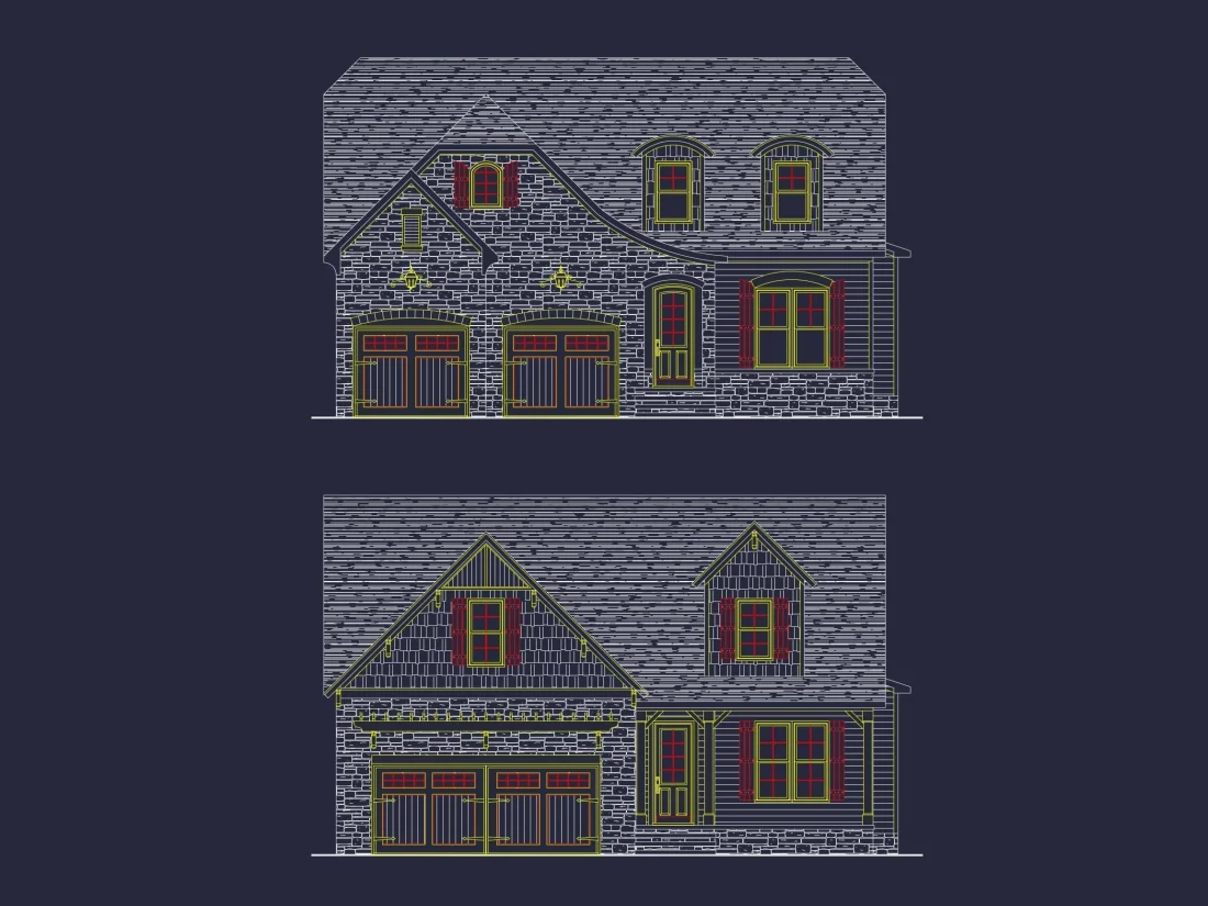 Elegant-Home-Plan-with-Craftsman-Features-and-Detailed-Blueprint