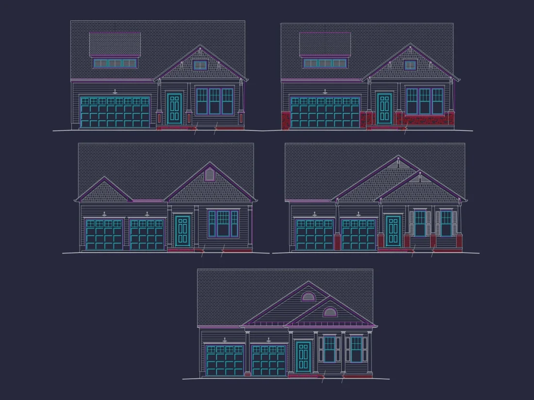 Elegant 2-Story Traditional Craftsman House Plan with Open Layout
