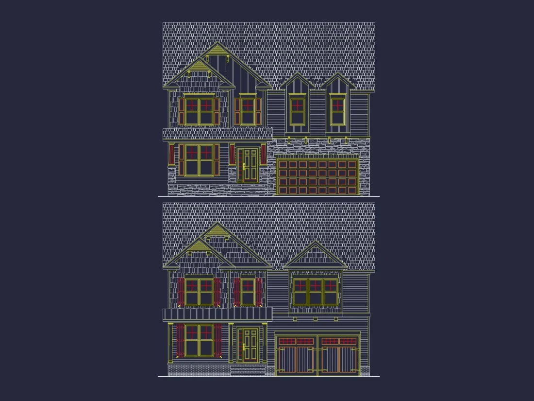 Modern Craftsman Home Floor Plan with 4 Bedrooms & Bonus Room