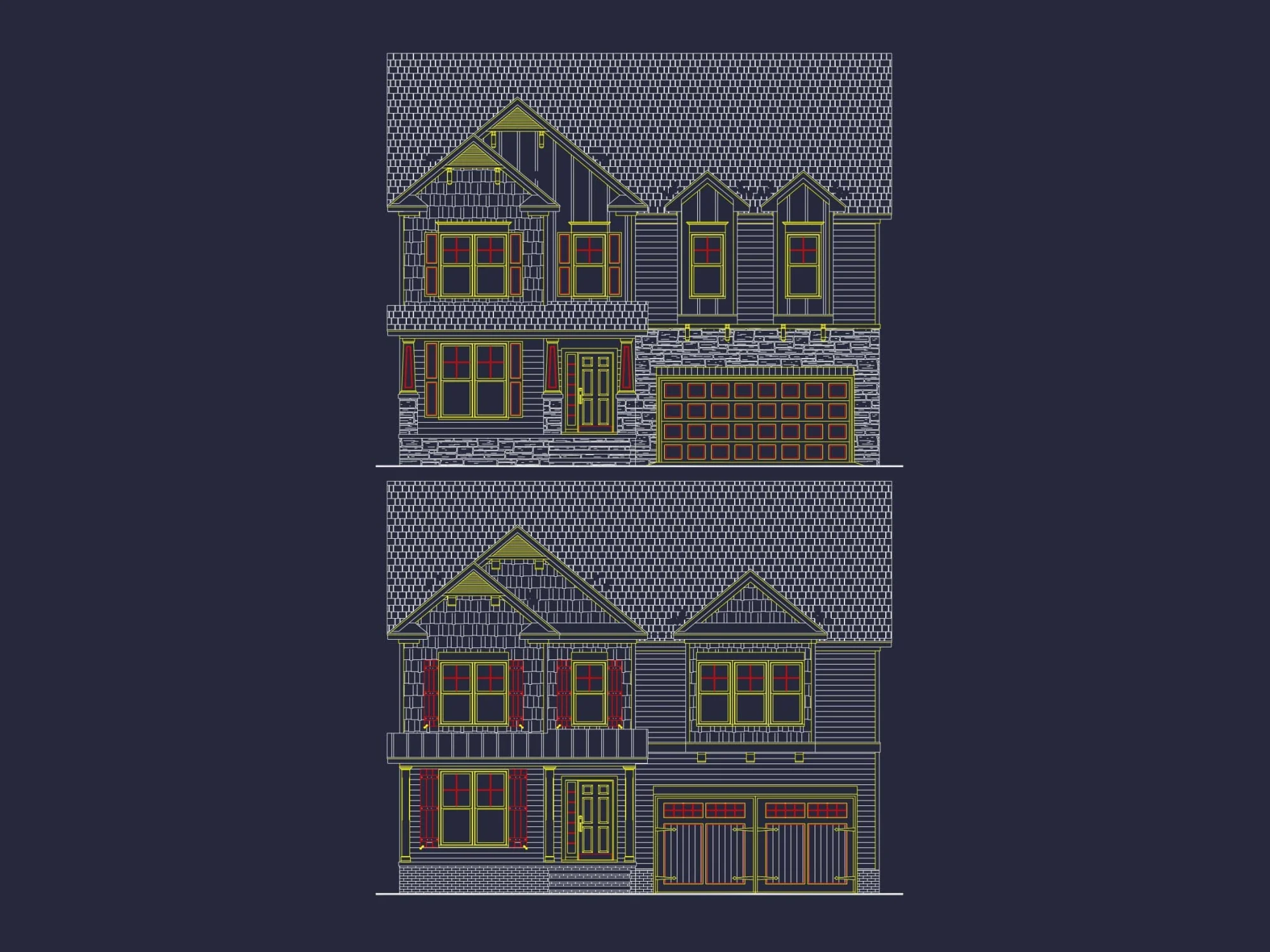 Modern Craftsman Home Floor Plan with 4 Bedrooms & Bonus Room