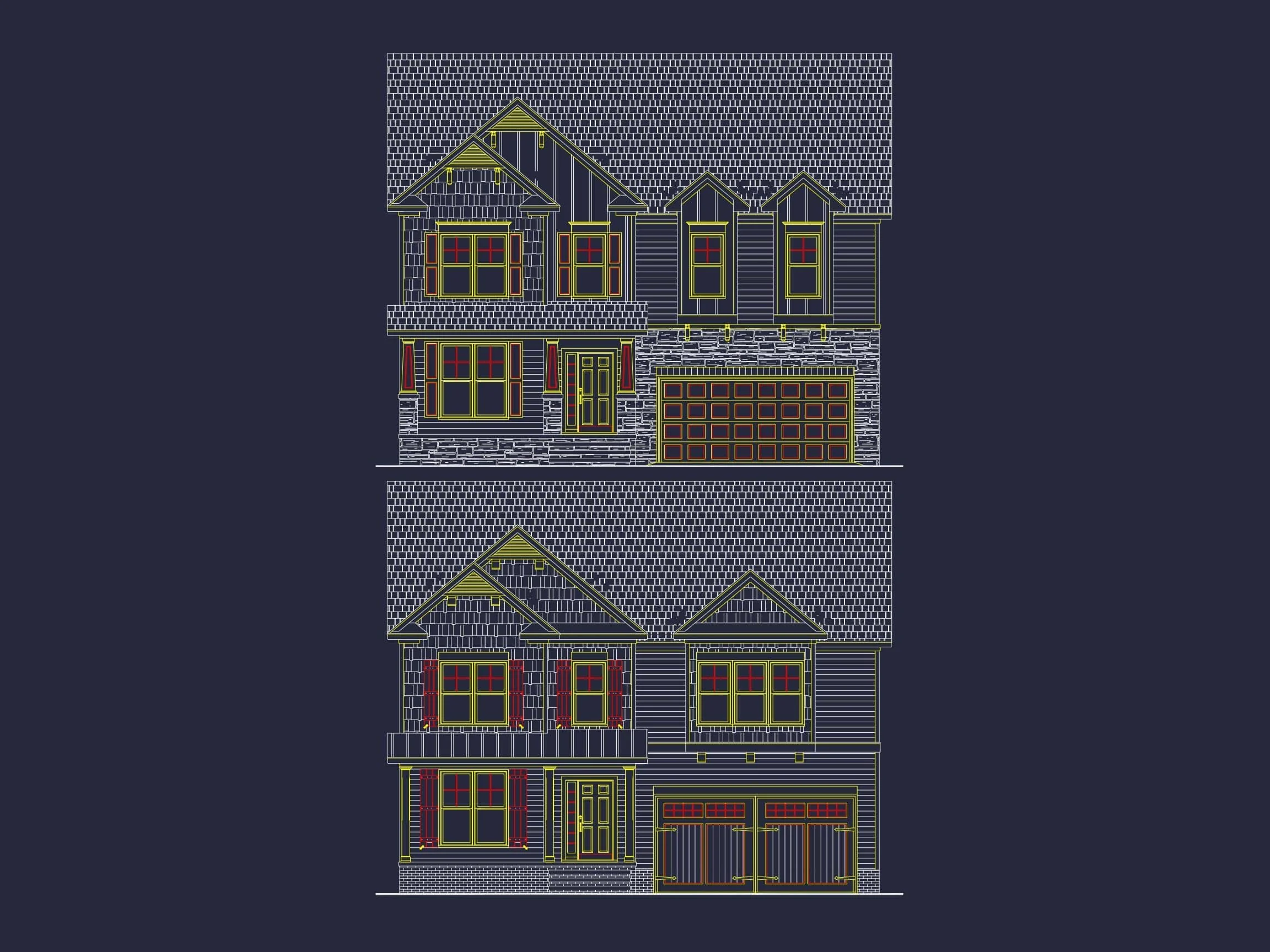Modern Craftsman Home Floor Plan with 4 Bedrooms & Bonus Room