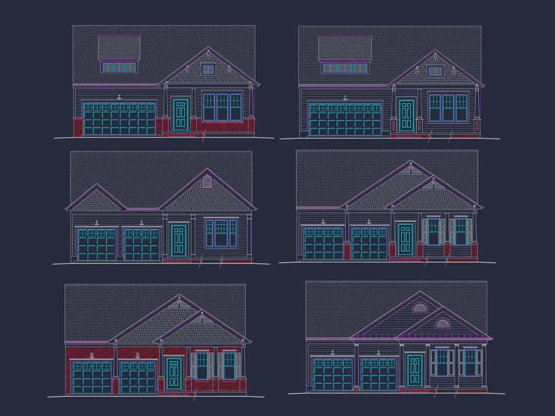 Craftsman Home Plan with 3 Beds, 2 Baths, and CAD Designs