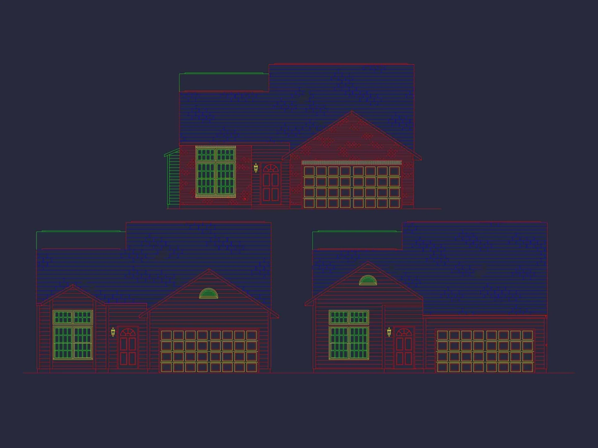 Modern Suburban House Plan with 2 Stories and Open Floor Layout