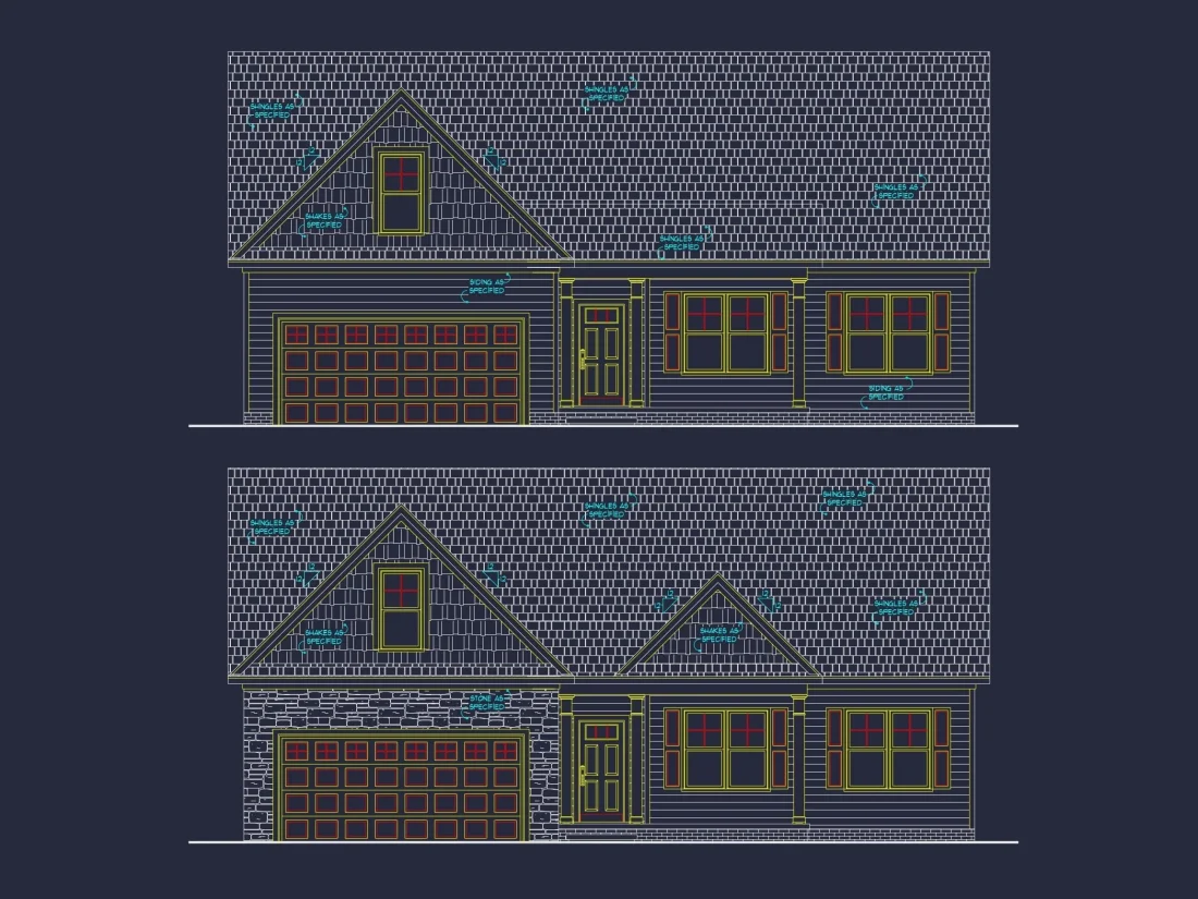 Craftsman House Plan with Open Floor Layout and Vaulted Ceilings
