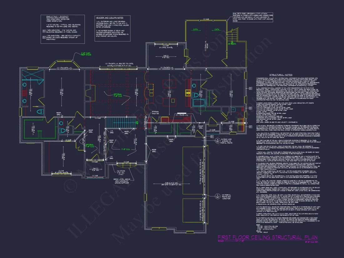 Spacious 2-Story House Plan with Vaulted Ceilings & CAD Designs
