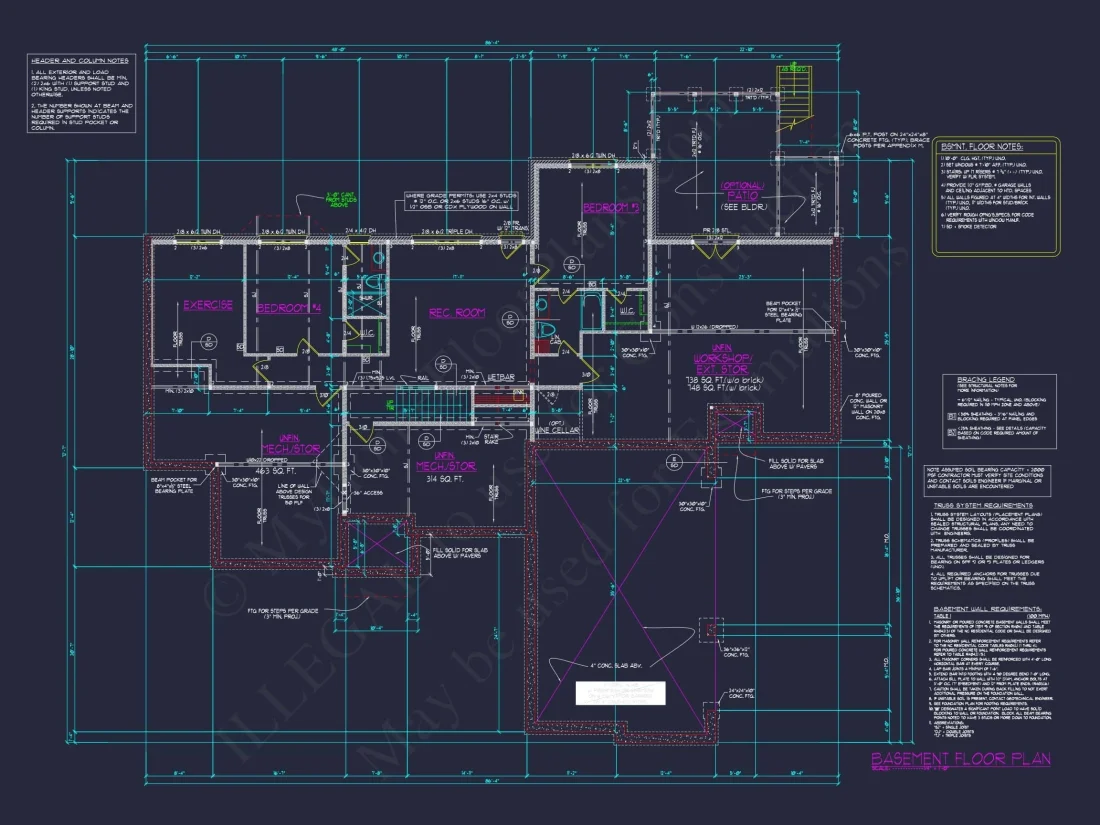Spacious 2-Story House Plan with Vaulted Ceilings & CAD Designs