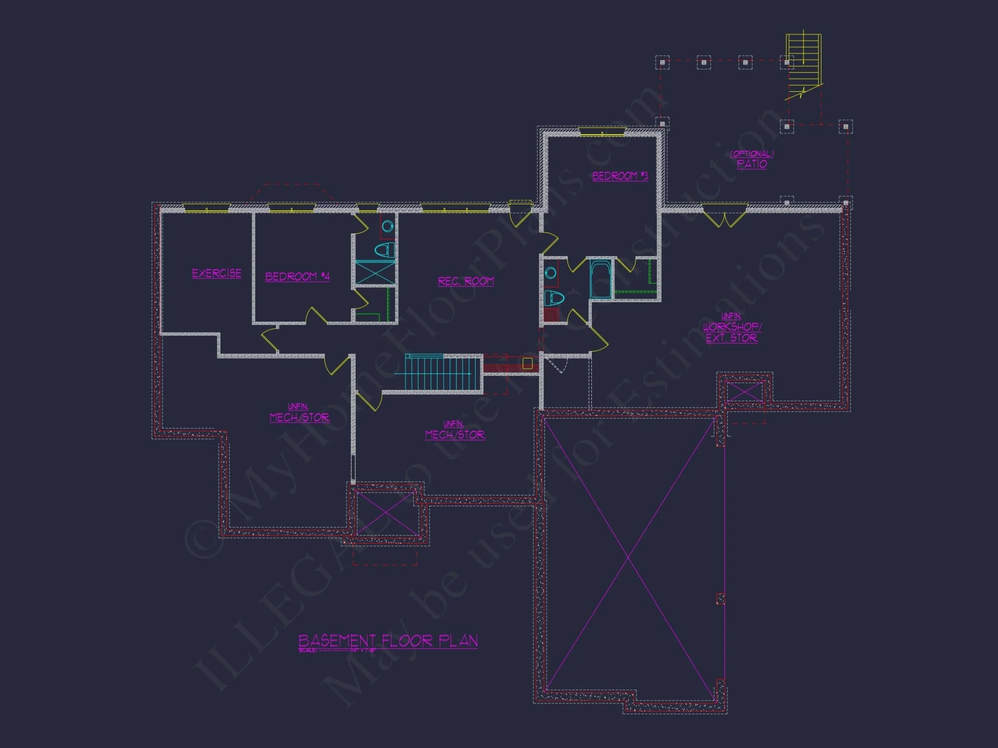 Spacious 2-Story House Plan with Vaulted Ceilings & CAD Designs