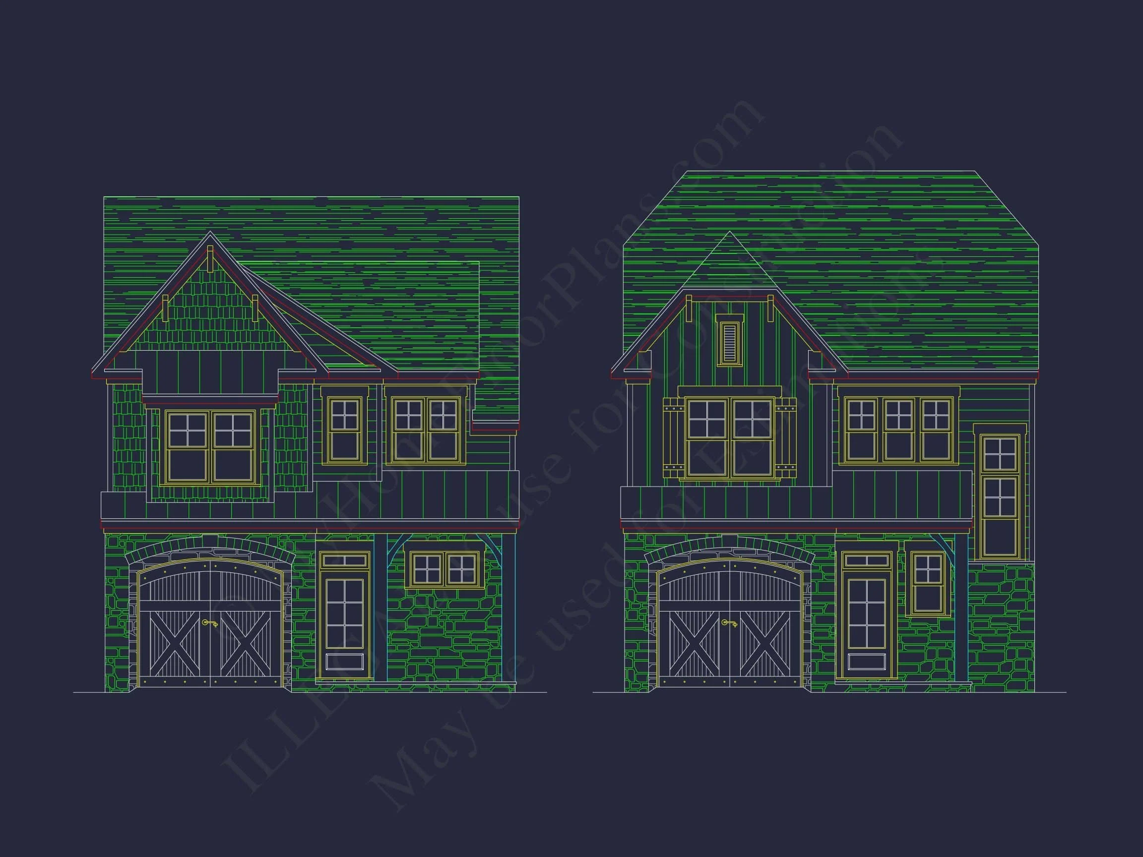 Sophisticated 2-Story House Plan with Craftsman Design & Vaulted Ceilings