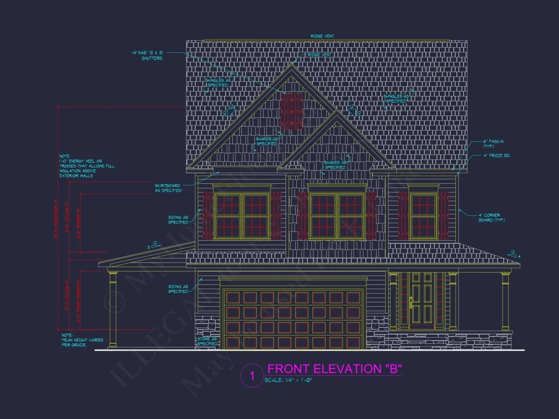Beautiful 2-Story Craftsman Home Plan with Open Floor Design