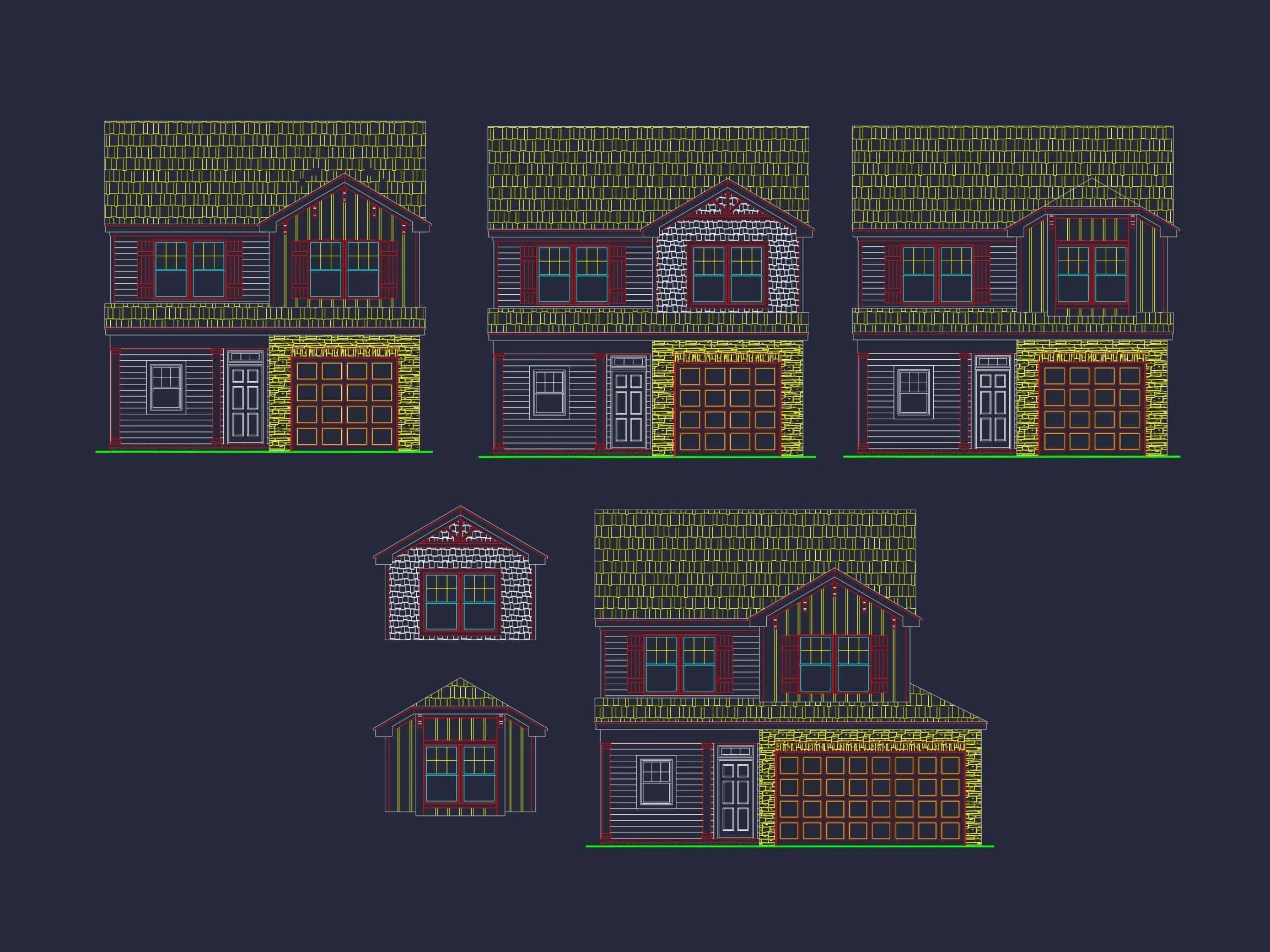 9-1312 HOUSE PLAN -Traditional Home Plan - 3-Bed, 2-Bath, 1,566 SF 2 Modern Suburban House Plan with Open Floor Design