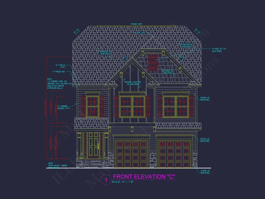 Traditional Craftsman Home Floor Plan with Smart Layout and CAD Designs
