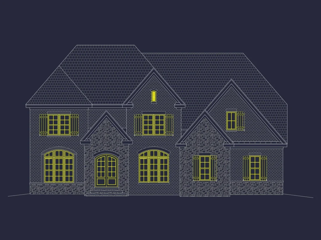 Elegant 2.5-Story House Plan with Traditional Craftsman Charm