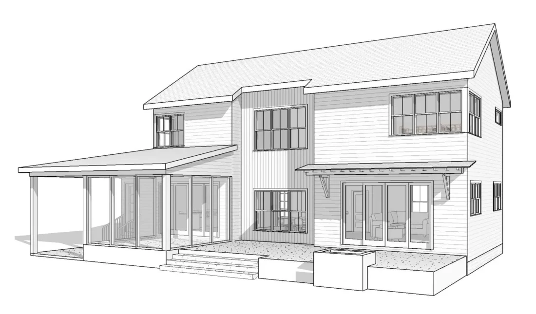 Efficient House Plan with CAD Designs and Functional Layout