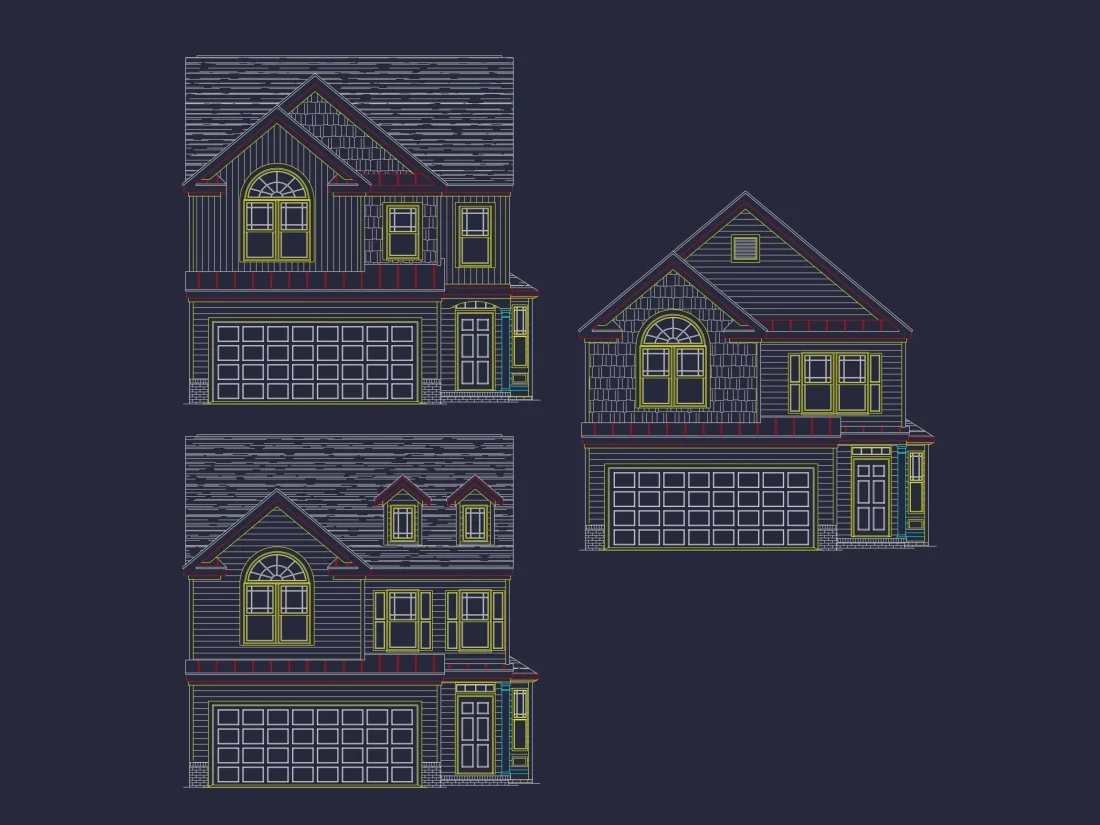 Beautiful 2-Story House Plan with Open Layout and Attic Storage