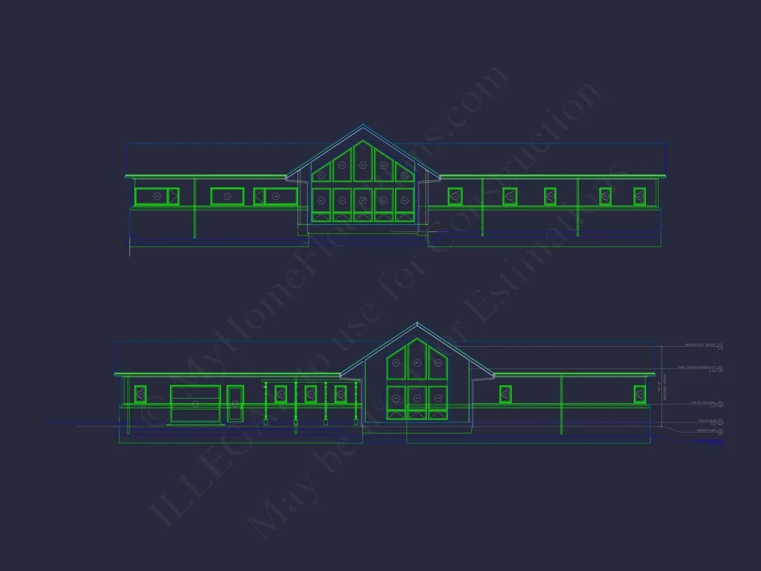 Modern Home Plan with Open Floor Plan and Ranch Design