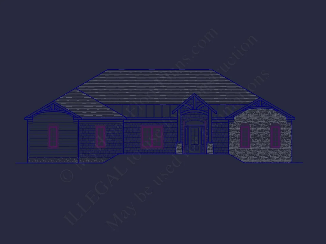 Architectural-Home-Floor-Plan-with-CAD-Designs-and-Blueprint