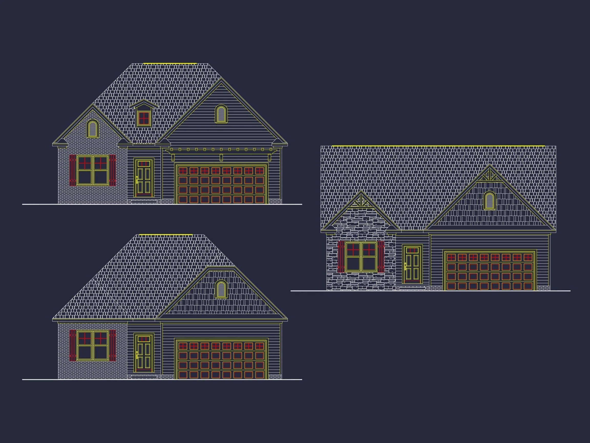 10-1622 HOUSE PLAN -Traditional Home Plan - 3-Bed, 2-Bath, 1,750 SF 2 Elegant 1-Story House Plan with Open Floor Blueprint and Vaulted Ceilings