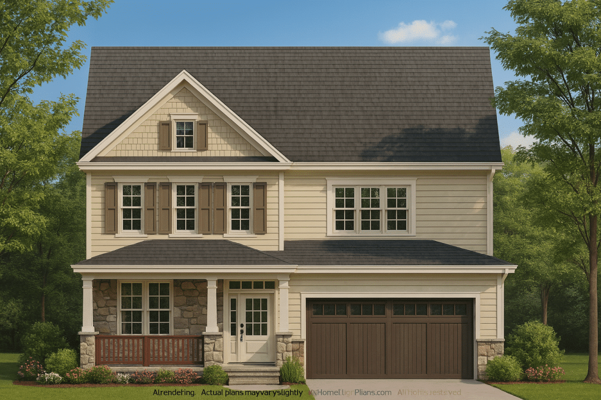 Craftsman Home Plan with 2.5 Stories & Family-Friendly Design