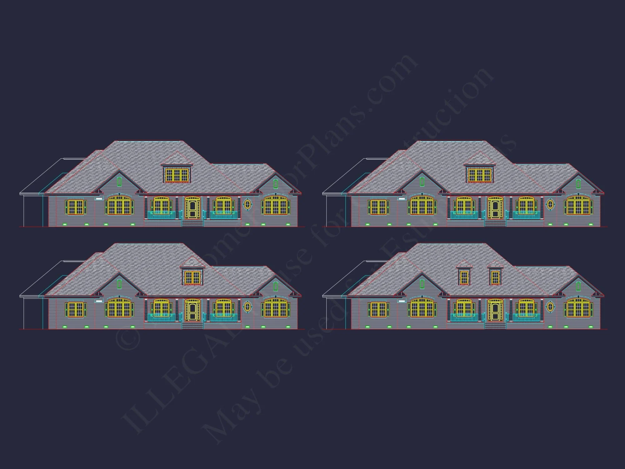 Elegant-Home-Floor-Plan-Blueprint-Designs-with-CAD-Architecture