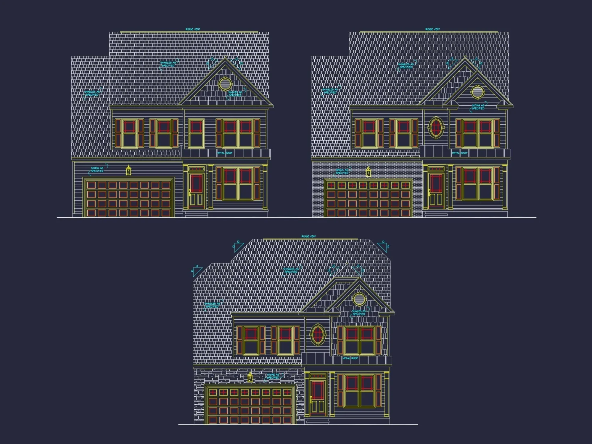 Spacious 3-Story House Plan with CAD Designs & Craftsman Charm