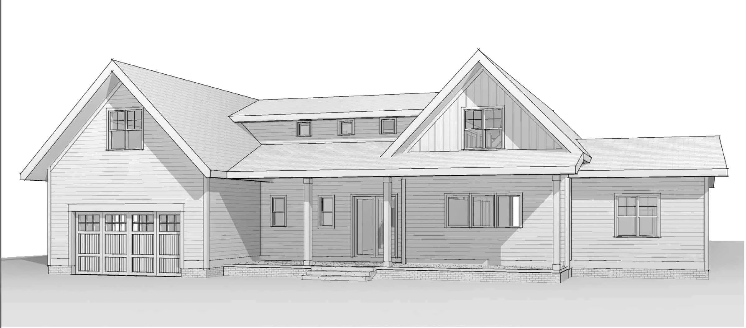 19-2102 HOUSE PLAN - Spacious House Floor Plan with 1.5 Stories, CAD Blueprints 2 Spacious-Home-Floor-Plan-with-1.5-StoriesCAD-Blueprints