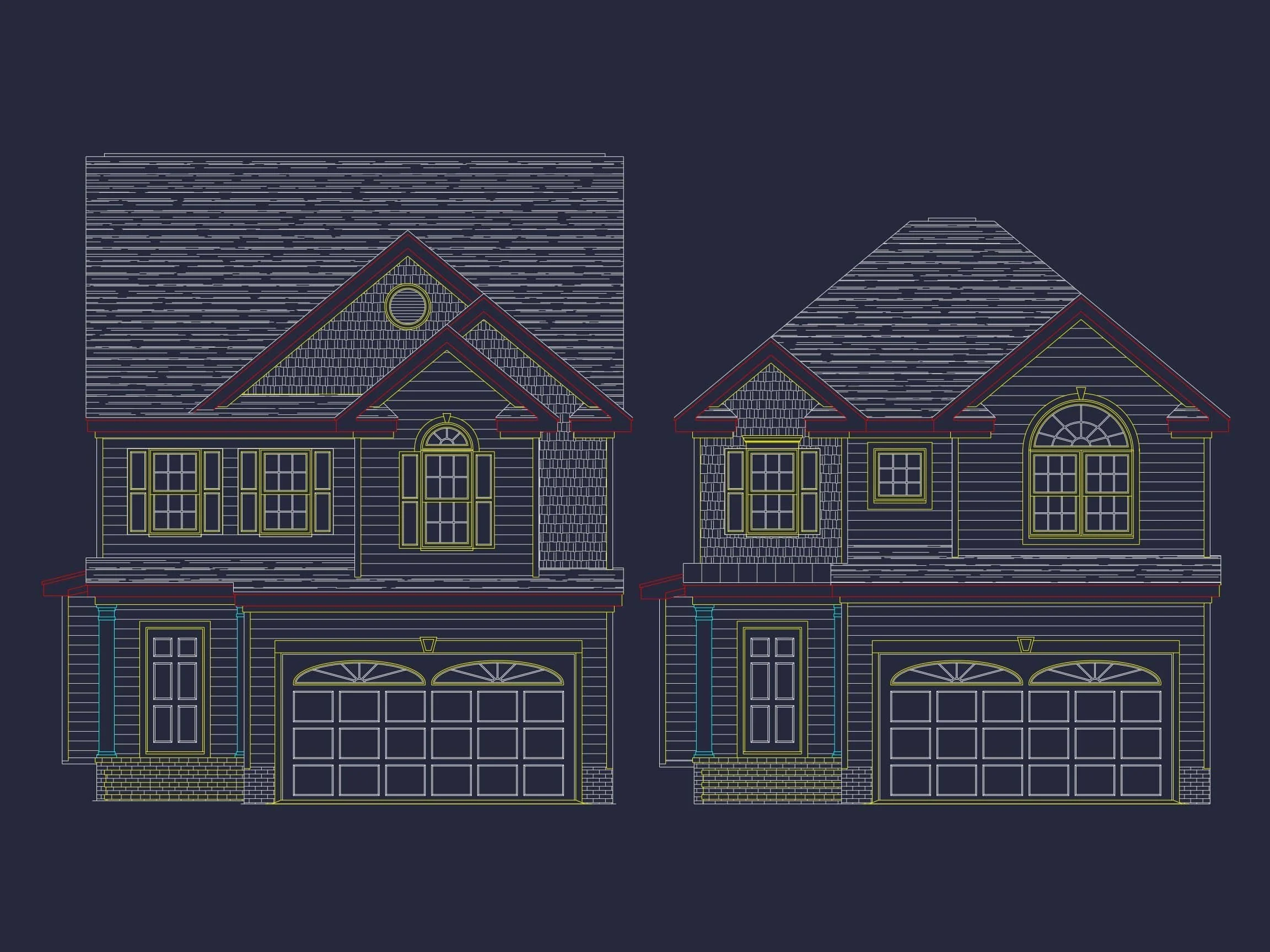 8-1148 HOUSE PLAN - Traditional Home Plan - 3-Bed, 2.5-Bath, 2,100 SF 2 Traditional Home Plan with 3 Bedrooms, Vaulted Ceilings & Open Layout