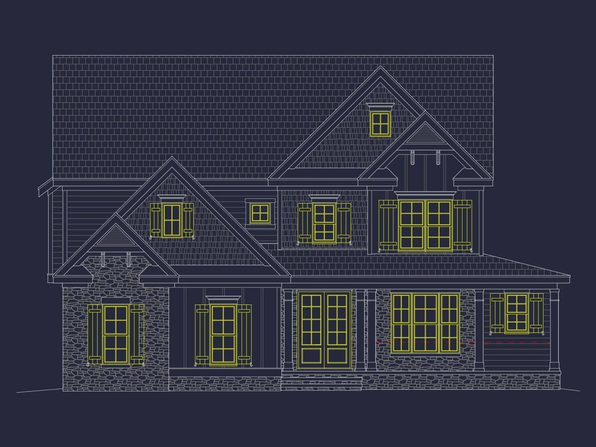Home-Plan-Blueprint-with-Spacious-LayoutCAD-Design-Features