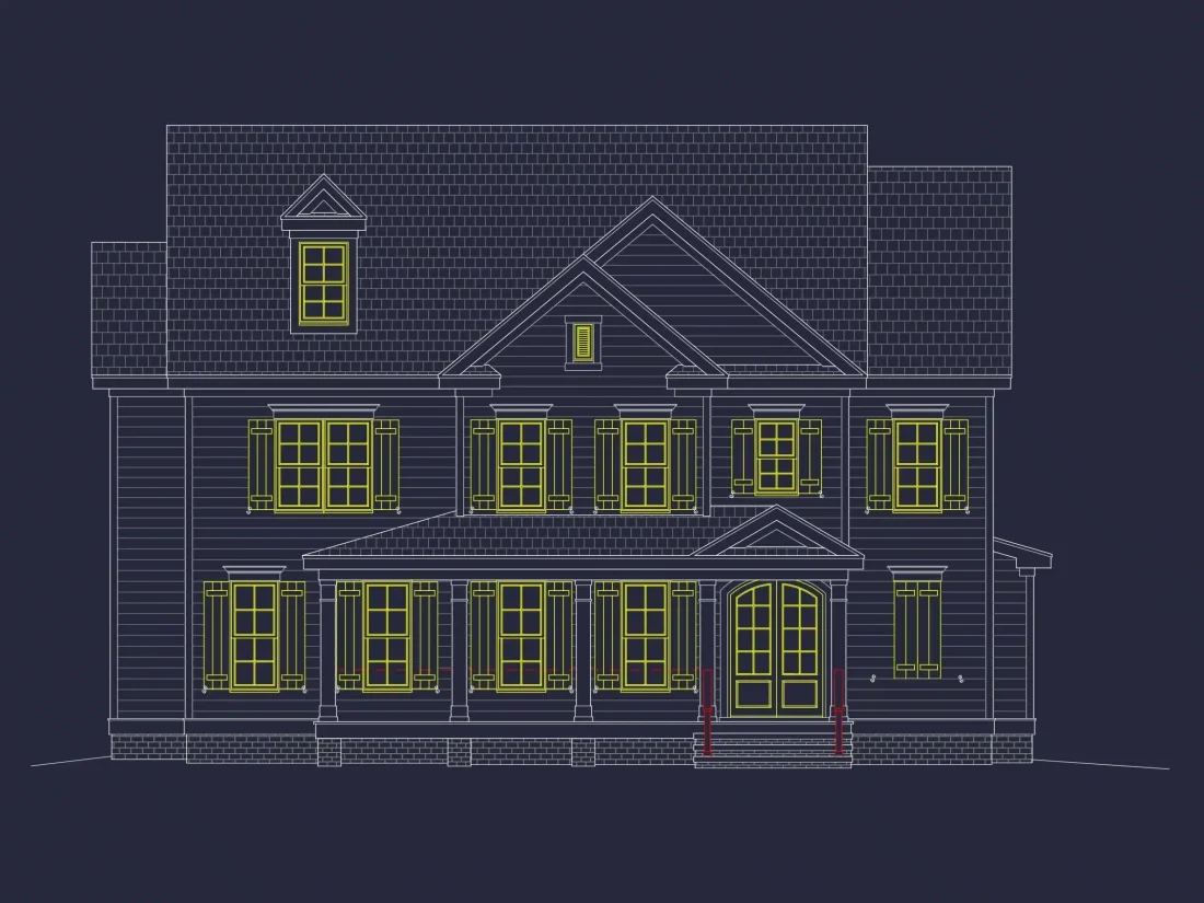 Stunning-Home-Plan-with-CAD-Blueprint-3-Story-Design