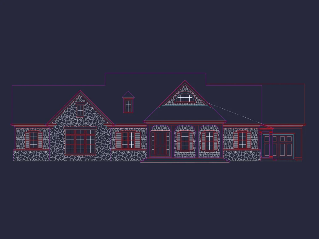 Elegant One-Story House Plan with Spacious Layout and 3,701 Heated Sq. Ft.